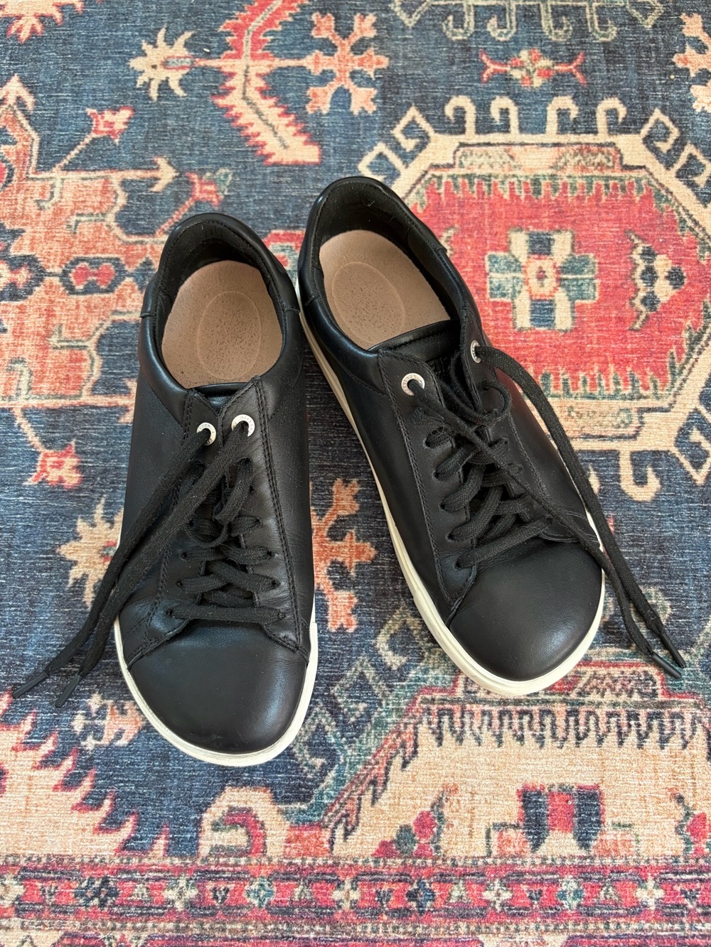 Birkenstock Bend Low Black Leather Sneakers EU 39 US 8.5